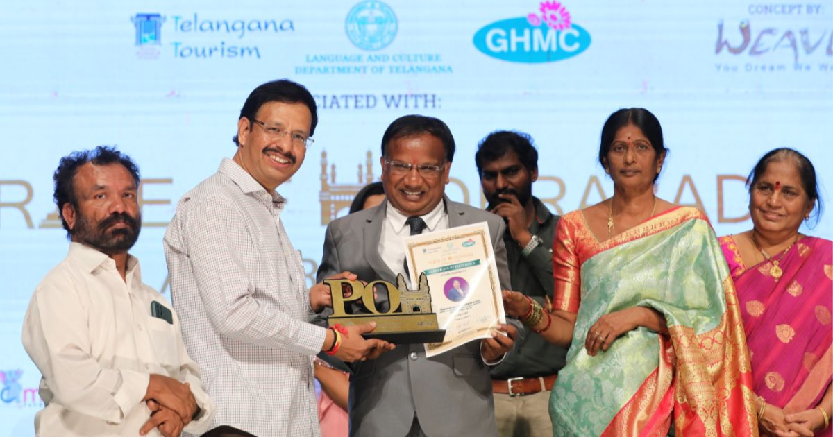 Venkateswarulu Jayavarapu, Managing Director of Vasantha Logistics, Wins Prestigious Pride of Hyderabad Award